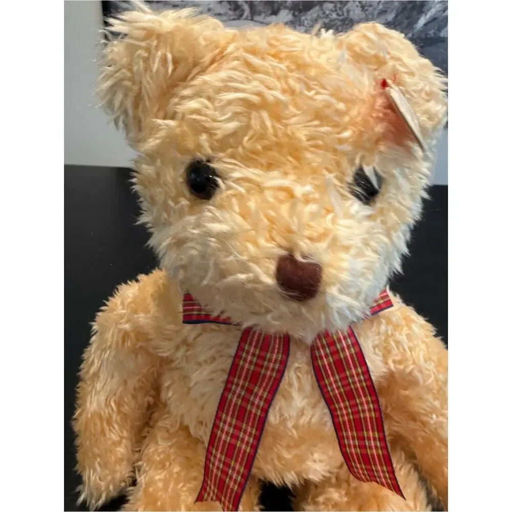 NWT Vintage Ty Beanie Babies Beanie Buddy Shagginton Bear Stuffed Animal